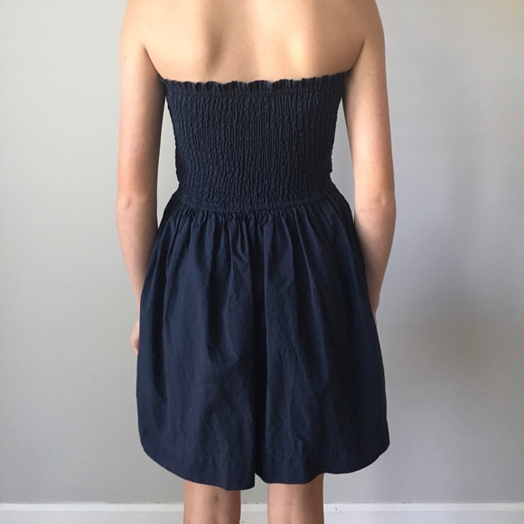 Hollister strapless dress/ navy blue - Picture 6 of 6